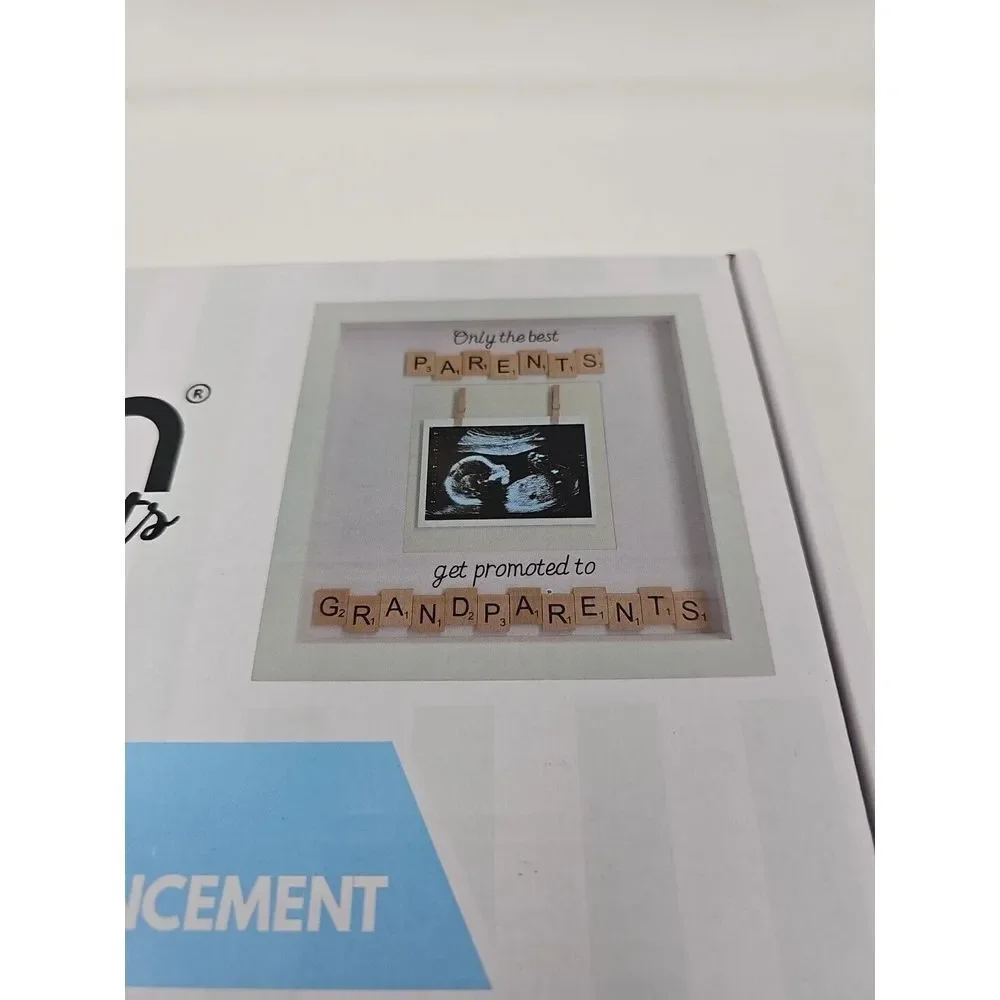 Boom Moments Sonogram Picture Frame 10X10 New Grandparents Pregnancy Reveal‎